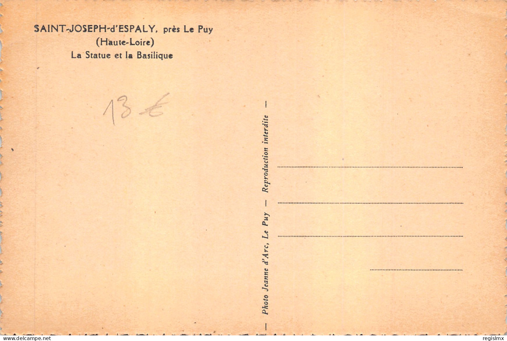 43-SAINT JOSEPH D ESPALY-N°T557-A/0187 - Sonstige & Ohne Zuordnung