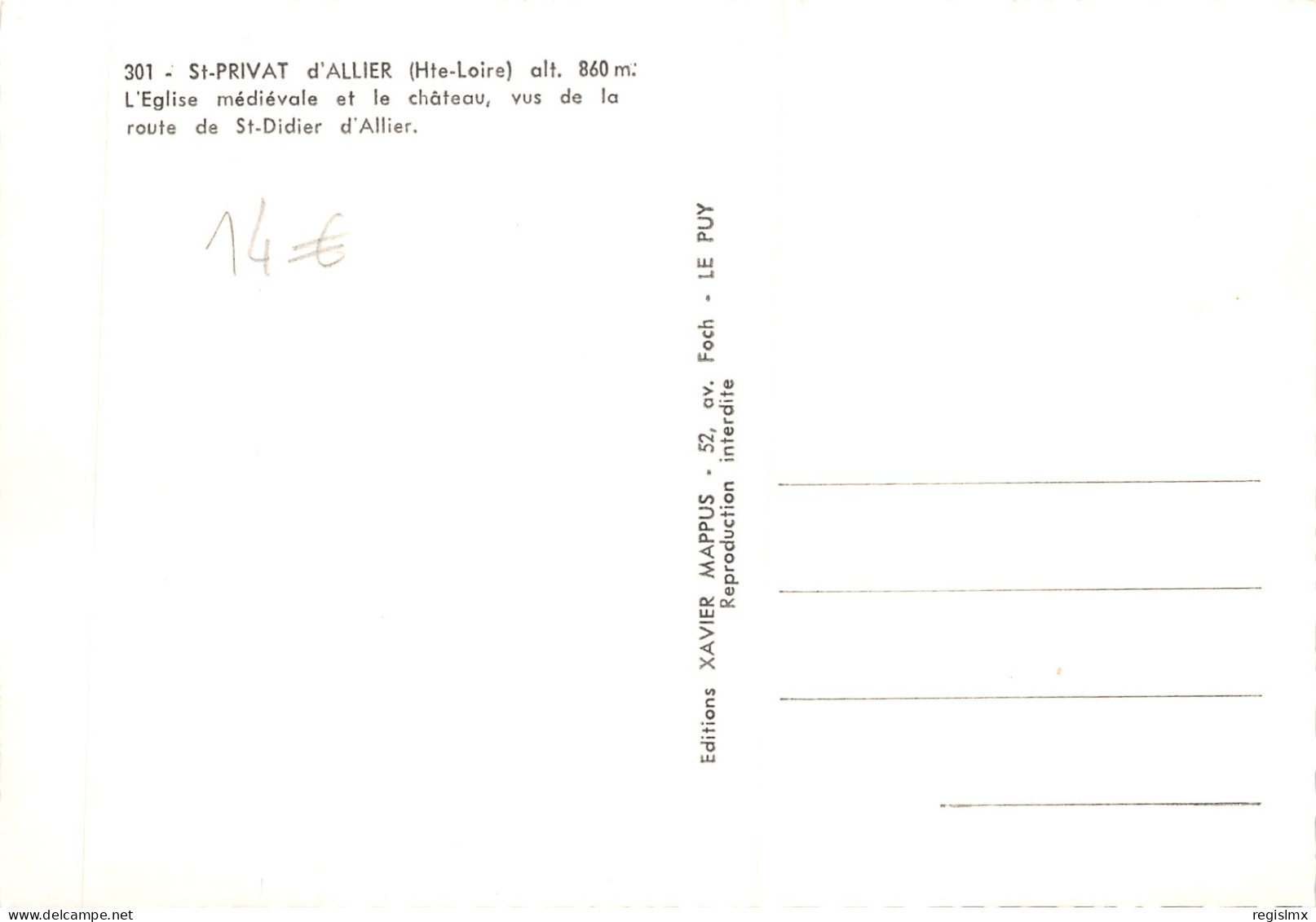 43-SAINT PRIVAT D ALLIER-N°T557-A/0167 - Other & Unclassified