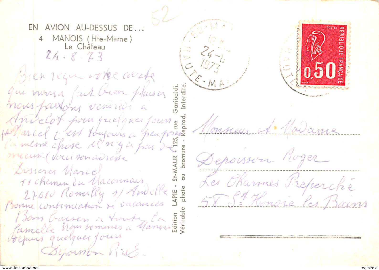 52-MANOIS-LE CHÂTEAU-N°T558-B/0165 - Other & Unclassified