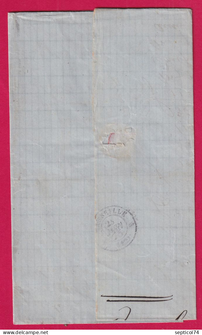 N°55 60 GC5005 ALGER ALGERIE POUR MARSEILLE LETTRE - 1849-1876: Klassieke Periode