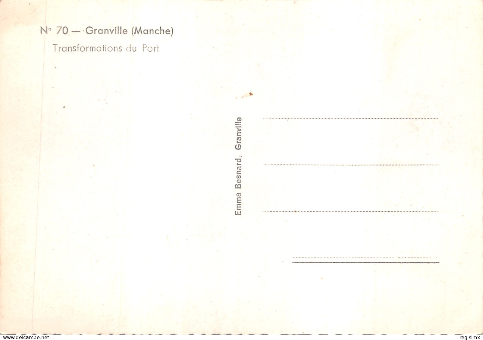 50-GRANVILLE-TRANSFORMATION DU PORT-N°T558-B/0009 - Granville