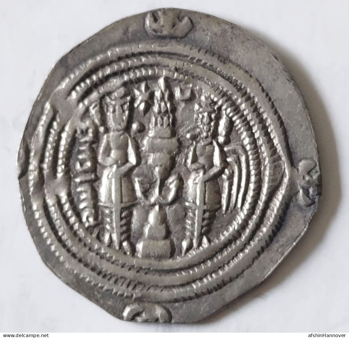 SASANIAN KINGS. Khosro II. 591-628 AD. AR Silver  Drachm  Year 22 Mint BBA - Oosterse Kunst