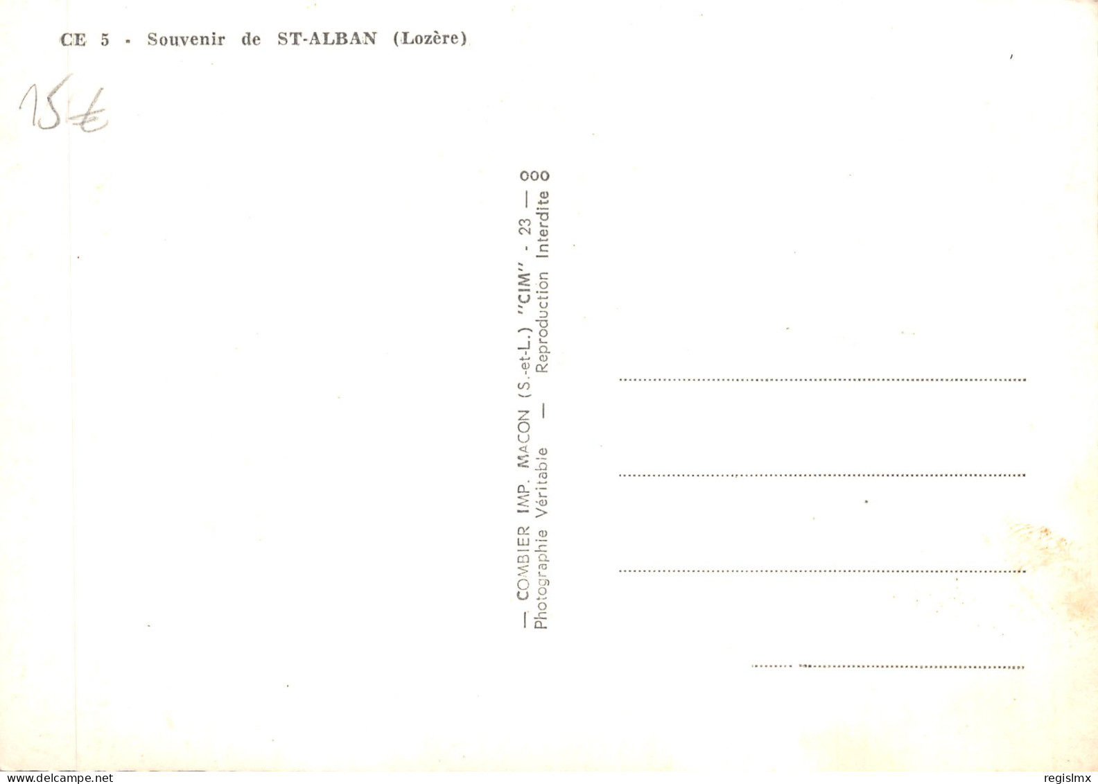 48-SAINT ALBAN-N°T557-D/0269 - Autres & Non Classés
