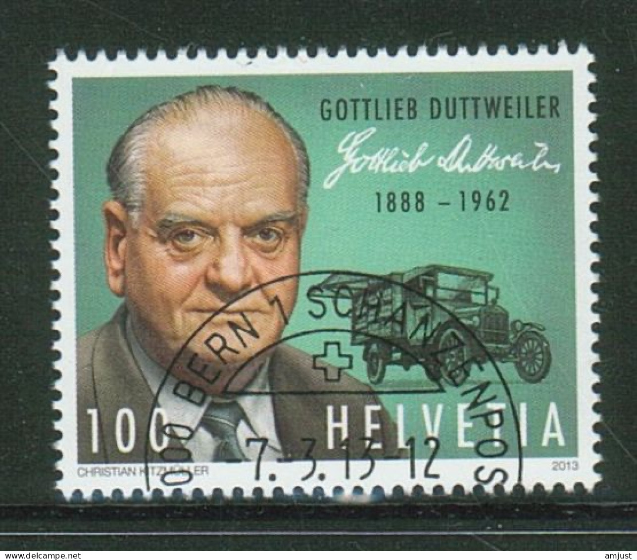 Suisse /Schweiz/Svizzera // 2013 // Gottlieb Duttweiler Oblitéré No. 1454 - Oblitérés