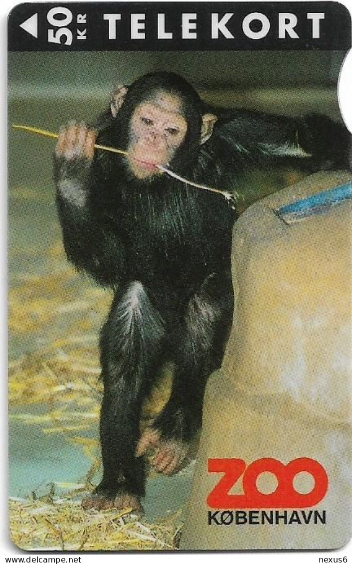 Denmark - KTAS - Zoo - Chimpanzee - TDKS042 - 04.1995, 50kr, 3.500ex, Used - Dänemark