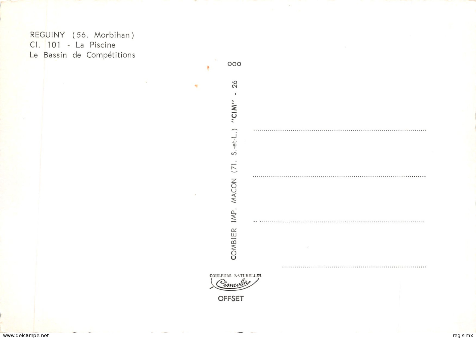 56-REGUINY-N°T558-C/0275 - Andere & Zonder Classificatie