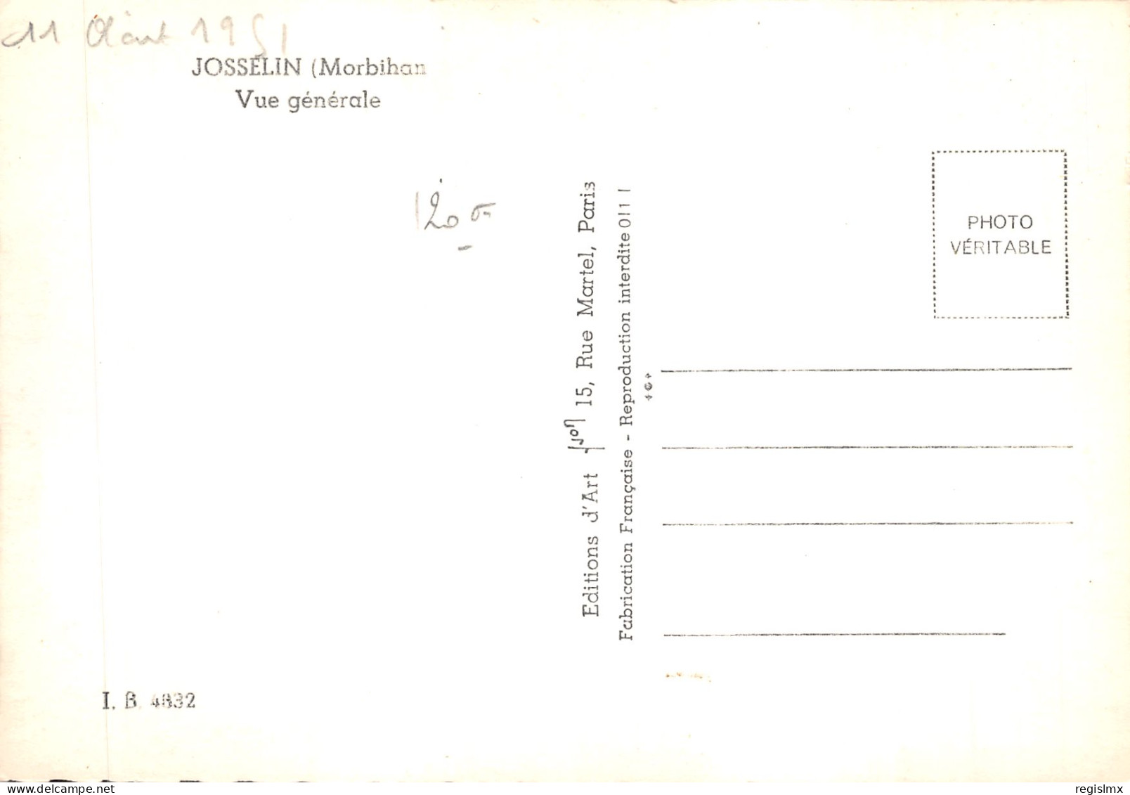 56-JOSSELIN-N°T558-C/0119 - Josselin