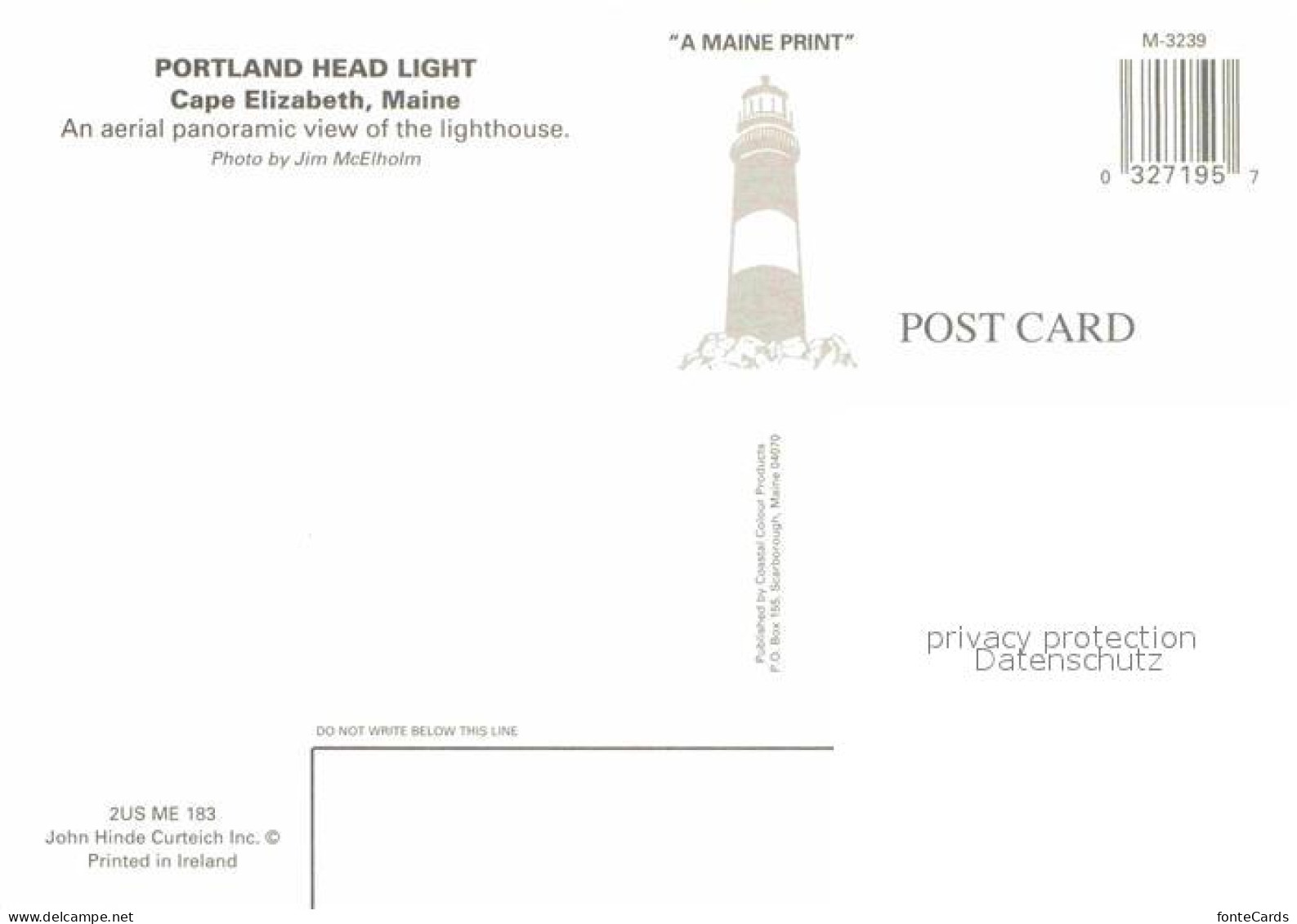 72708422 Portland_Maine Leuchtturm Fliegeraufnahme - Otros & Sin Clasificación