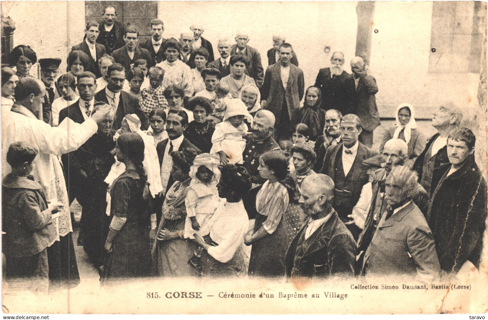 CORSE - CEREMONIE D'UN BAPTEME AU VILLAGE - 1914 - Other & Unclassified