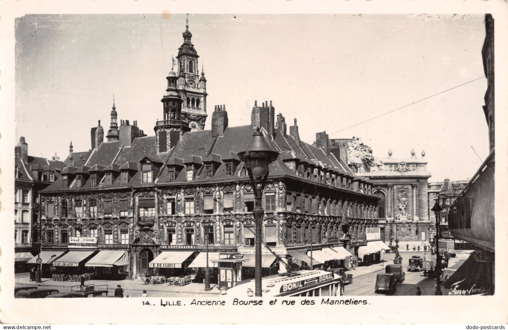 R297590 Lille. Ancienne Bourse Et Rue Des Manneliers. No. 14. Fauchois - Wereld