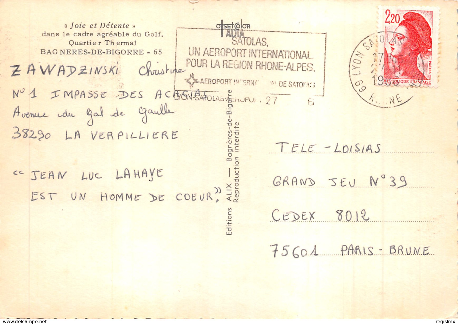 65-BAGNERES DE BIGORRE-N°T559-C/0245 - Bagneres De Bigorre