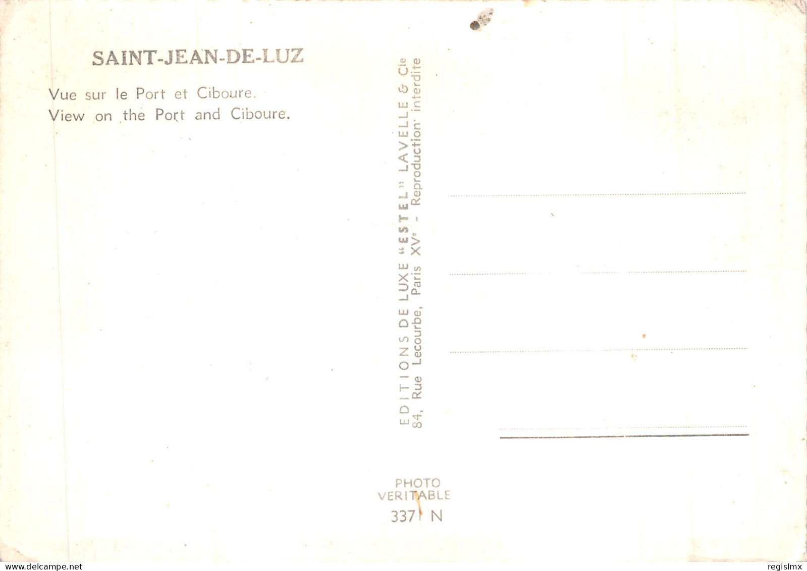 64-SAINT JEAN DE LUZ-N°T559-C/0119 - Saint Jean De Luz
