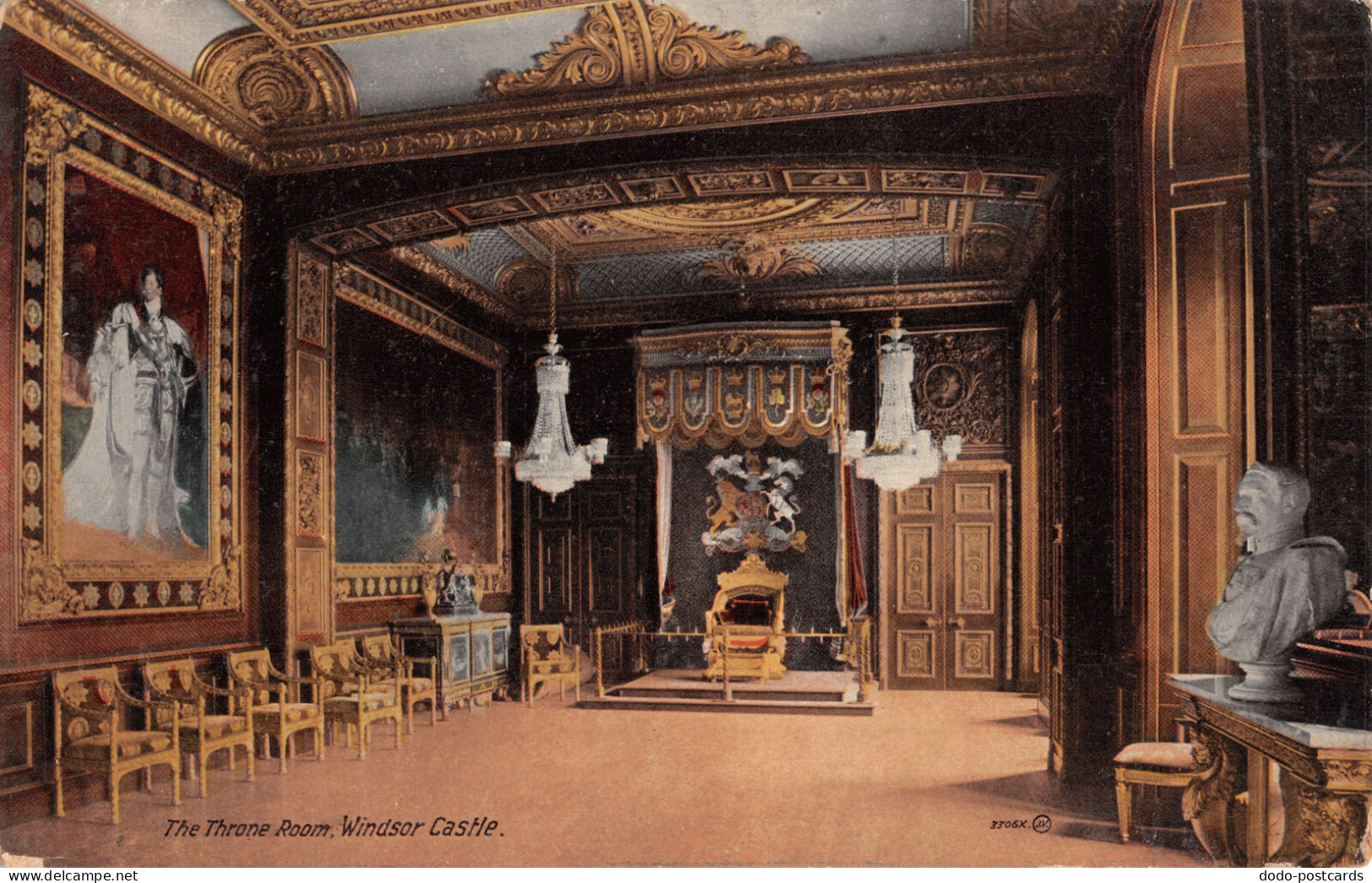 R296659 The Throne Room. Windsor Castle. 3306X. Valentines Series - Wereld