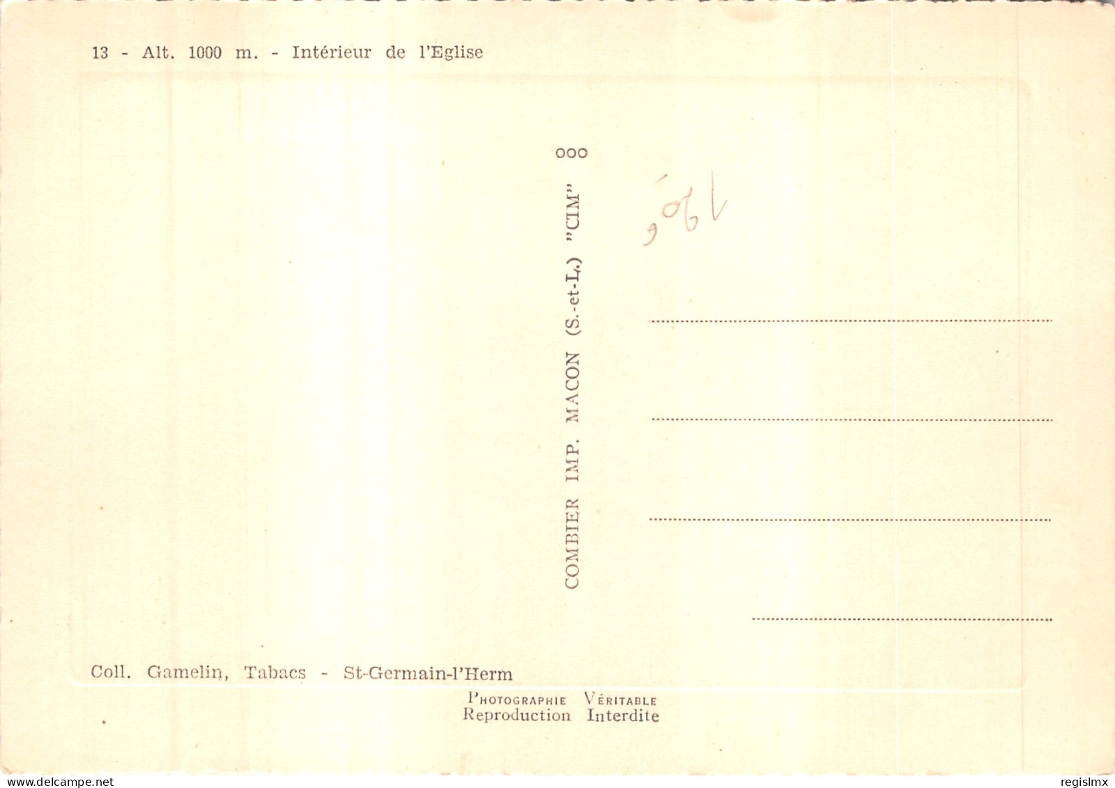 63-SAINT GERMAIN L HERM-N°T559-B/0317 - Other & Unclassified