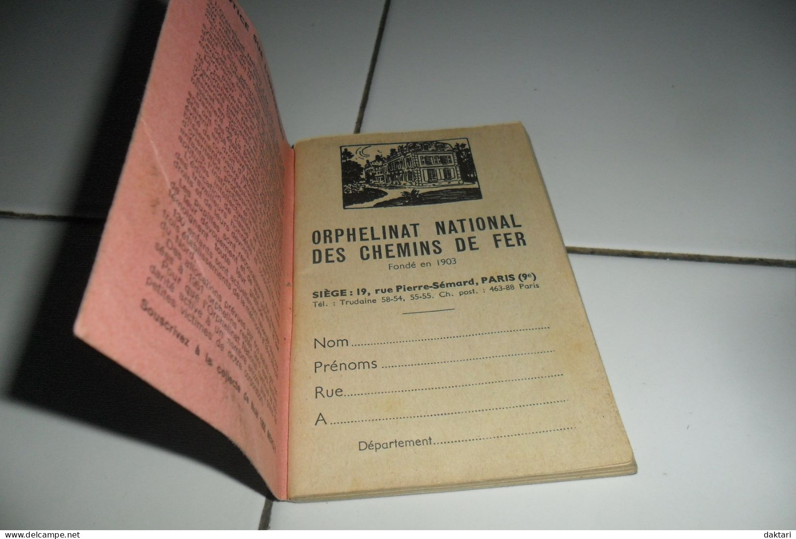AGENDA  1956 FEDERATION NATIONALE DES CHEMINS DE FER UNE  VINGTAINE DE PAGES - Small : 1941-60