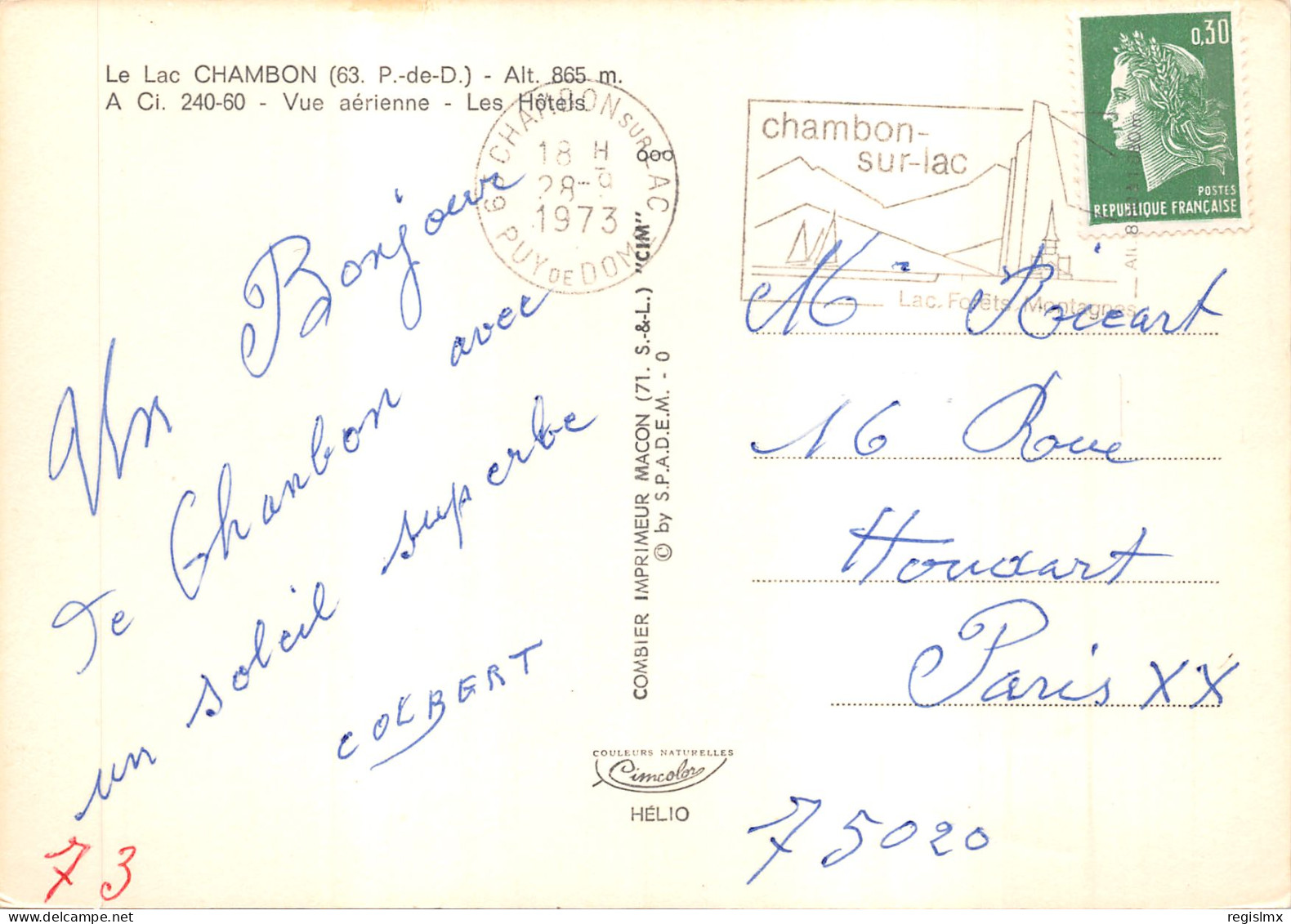 63-LE LAC CHAMBON-N°T559-B/0199 - Other & Unclassified