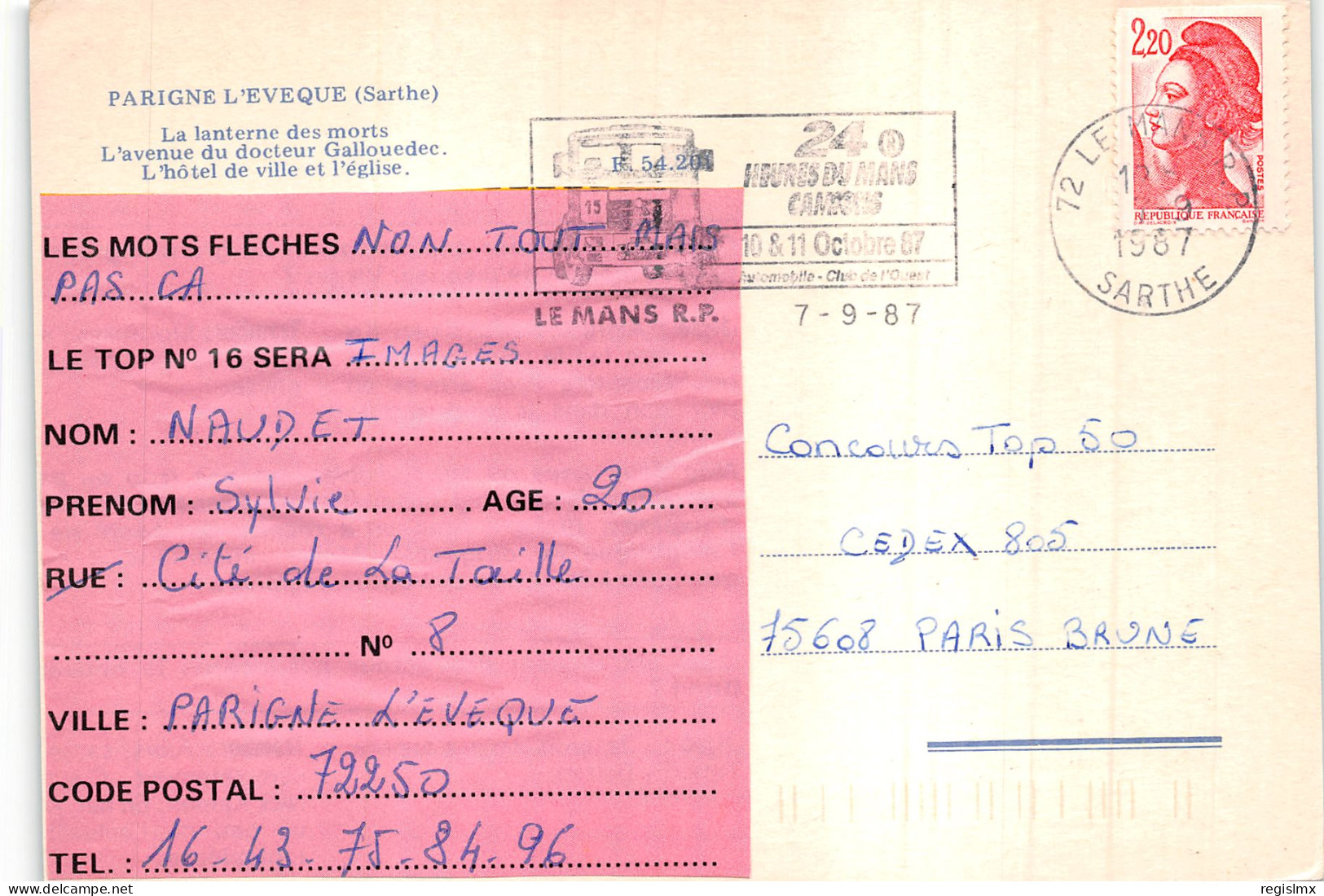 72-PARIGNE L EVEQUE-N°T560-B/0001 - Other & Unclassified