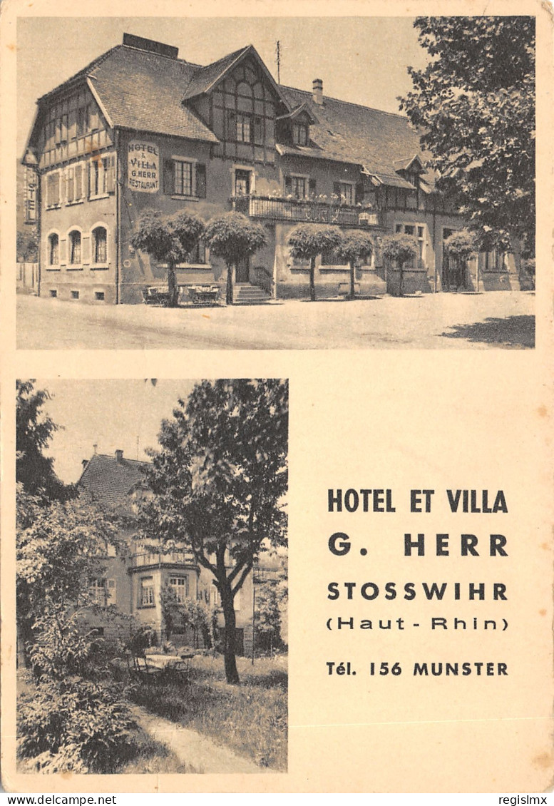 68-STOSSWIHR-HOTEL ET VILLA G HERR-N°T560-A/0005 - Other & Unclassified