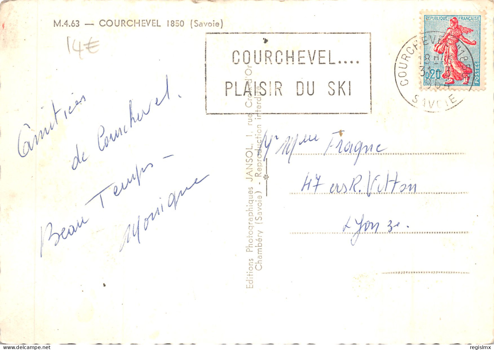 73-COURCHEVEL-N°T560-D/0169 - Courchevel