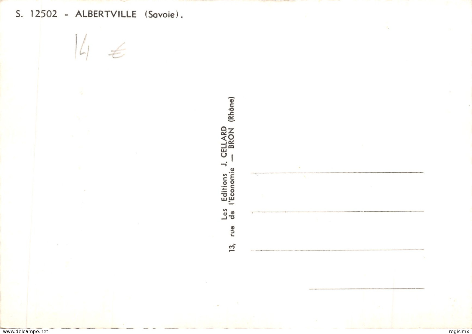 73-ALBERTVILLE-N°T560-D/0001 - Albertville