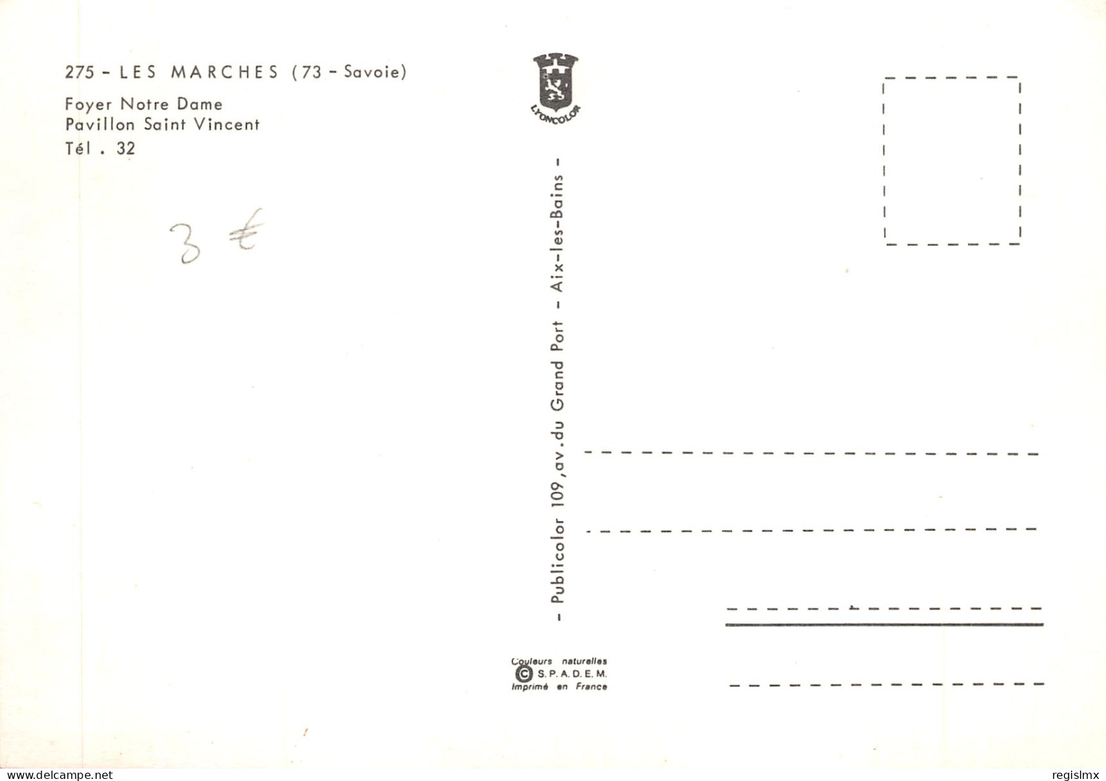 73-LES MARCHES-N°T560-C/0063 - Other & Unclassified