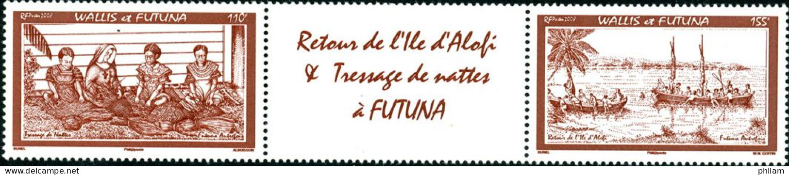 WALLIS ET FUTUNA 2008 - Retour De L'Ile D'Alofi - 2 V. - Unused Stamps