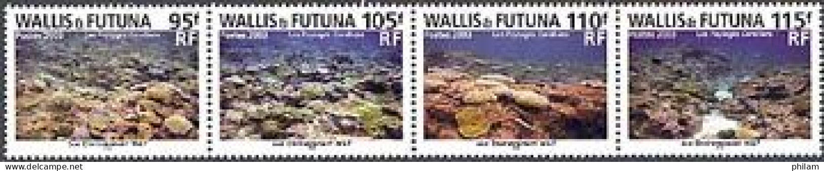 WALLIS ET FUTUNA 2003 - Les Paysages Coraliens - 4 V. - Nuevos