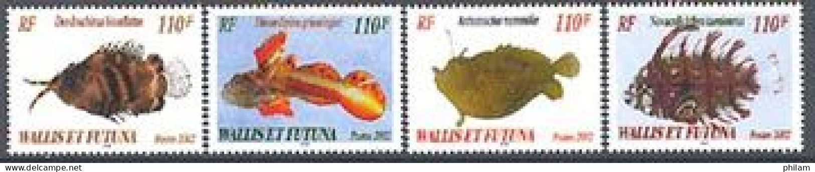 WALLIS ET FUTUNA 2002 - Salon D'automne- Poissons Rares- 4 V. - Unused Stamps