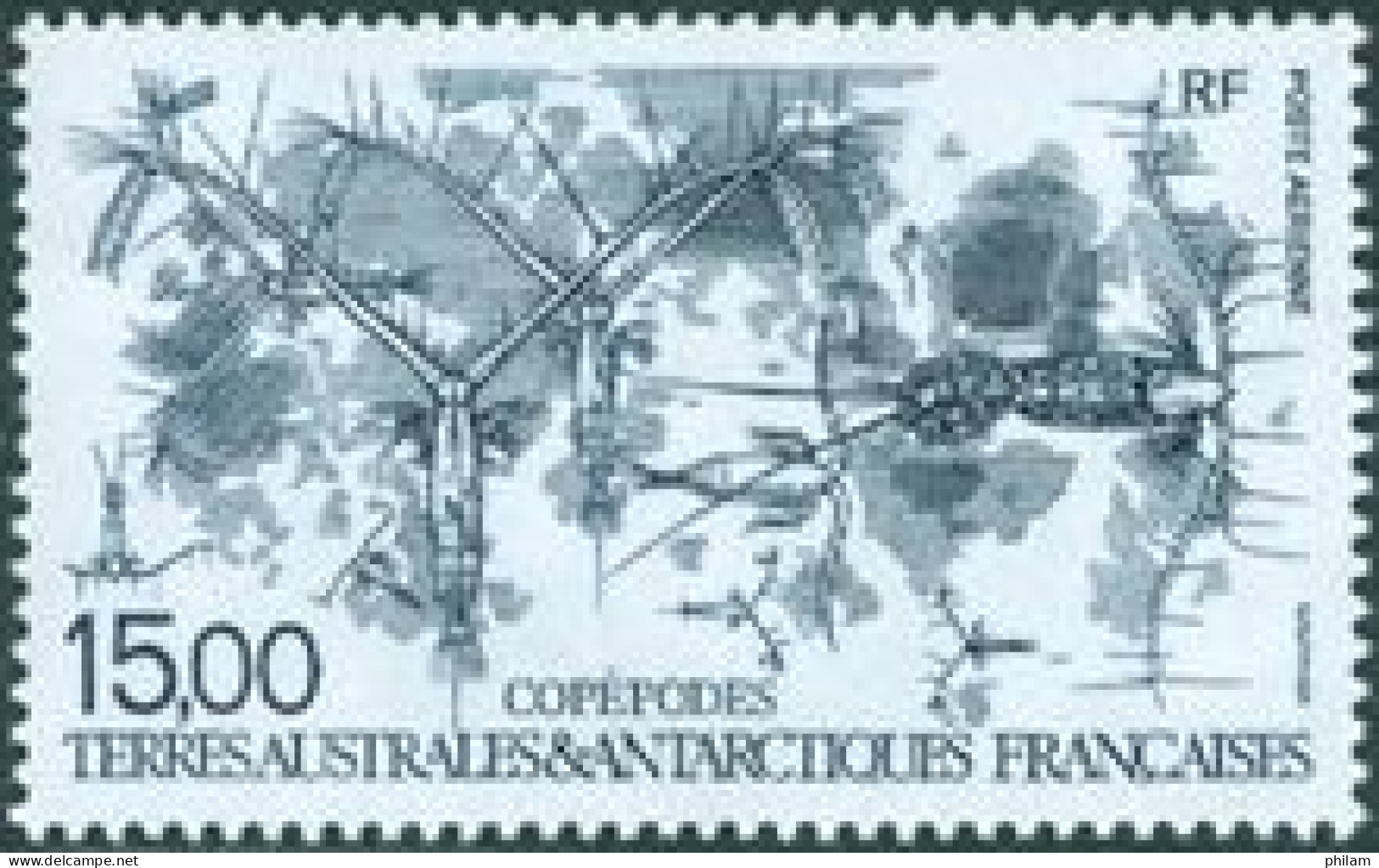 TAAF 1994 - Poste Aérienne - Crustacés- Les Copépodes - 1 V. - Crustacés