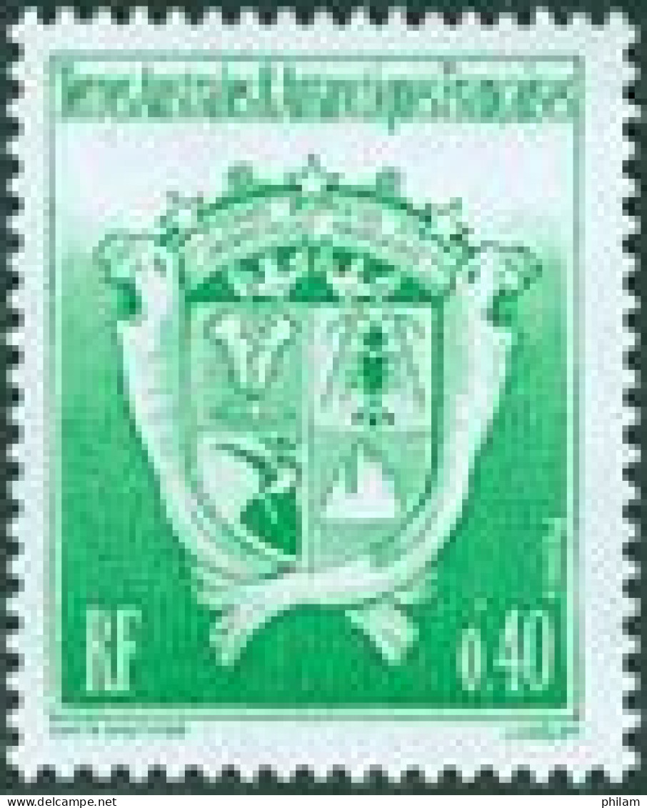 TAAF 1994 - Armoiries - 0,40 Vert - 1 V. - Unused Stamps