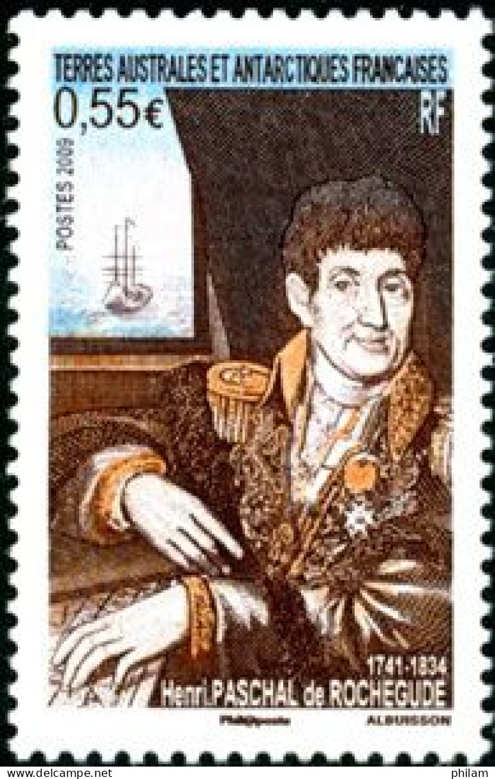 TAAF 2009 - Henri Paschal De Rochegude - 1 V. - Unused Stamps