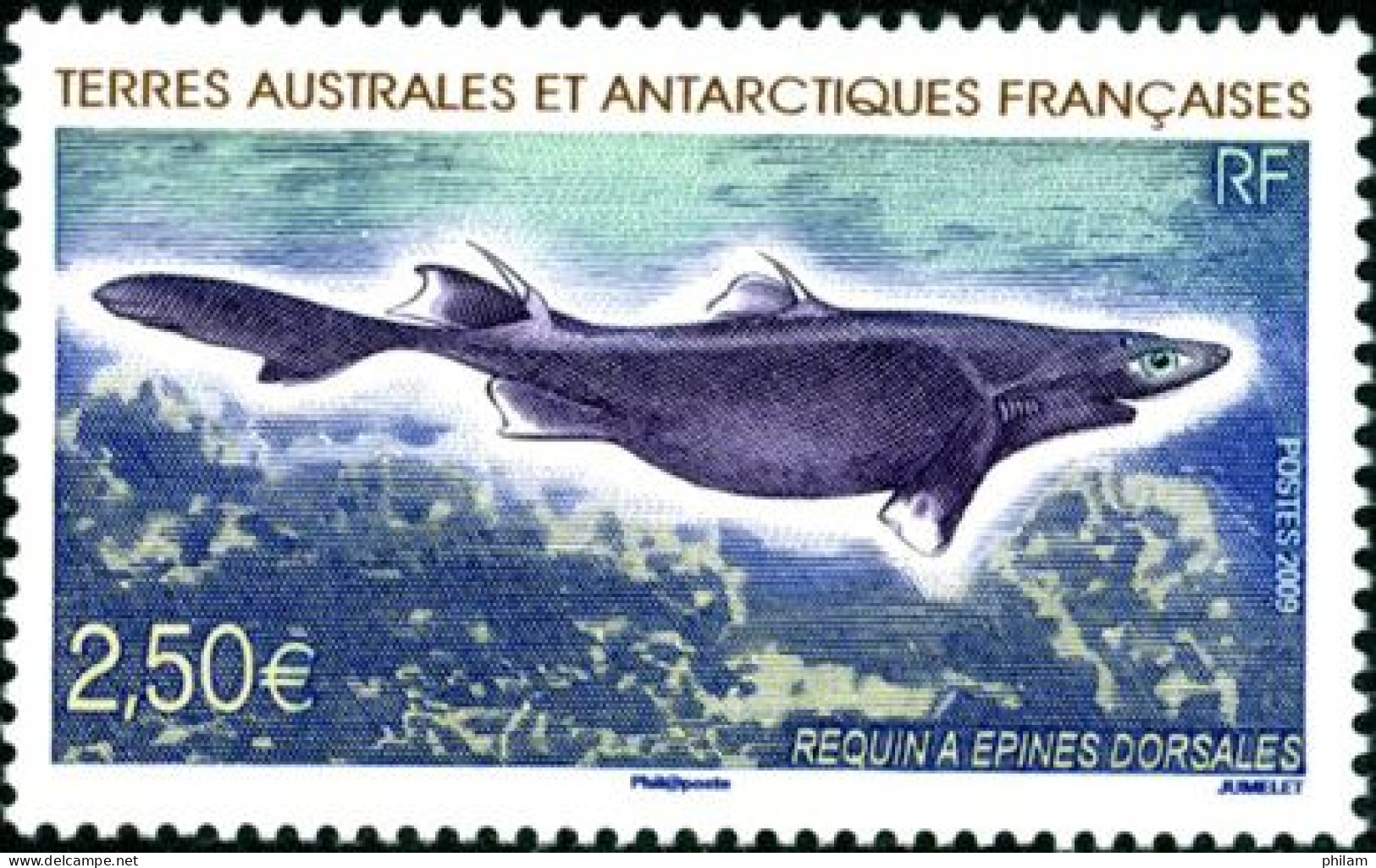 TAAF 2009 - Requin à épines Dorsales - 1 V. - Poissons