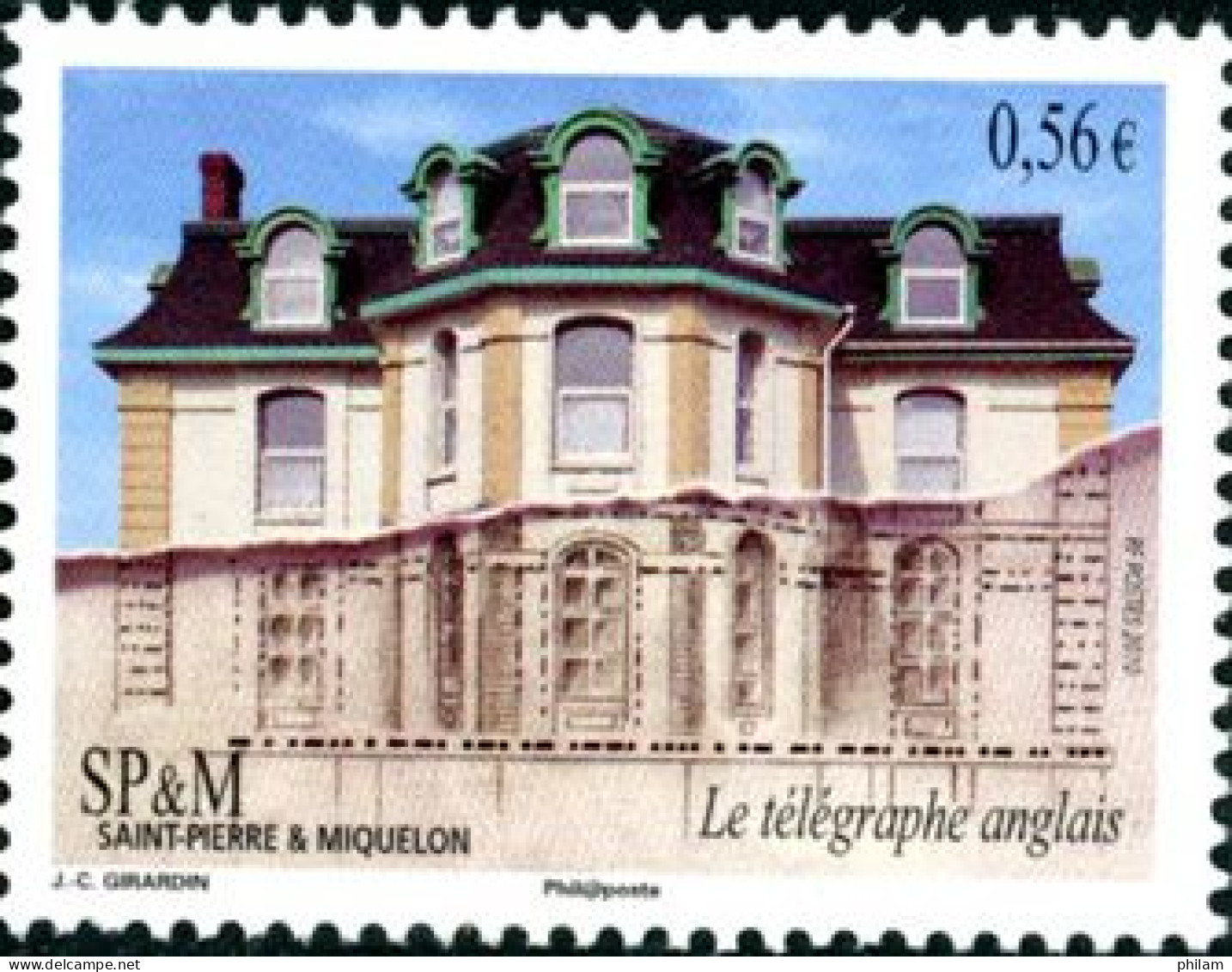 SAINT-PIERRE-ET-MIQUELON 2010 - Avant-après: Le Télégraphe Anglais - 1 V. - Nuevos