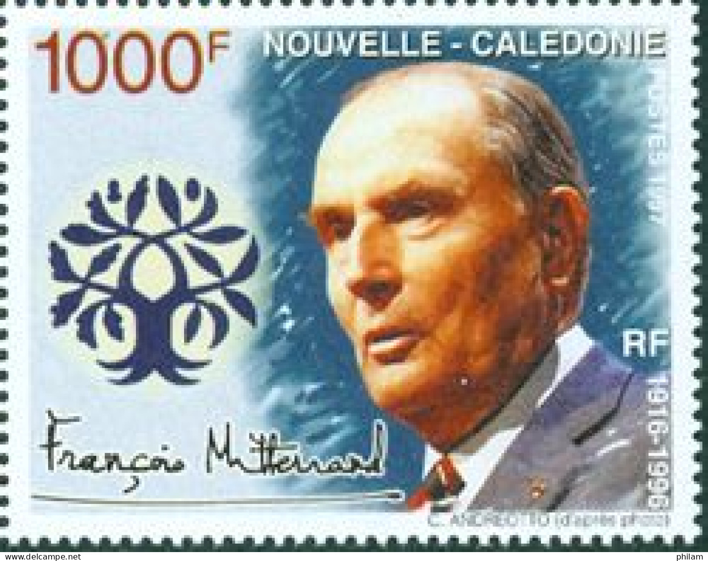 NOUVELLE CALEDONIE 1997 - François Mitterand - 1 V. - Ongebruikt