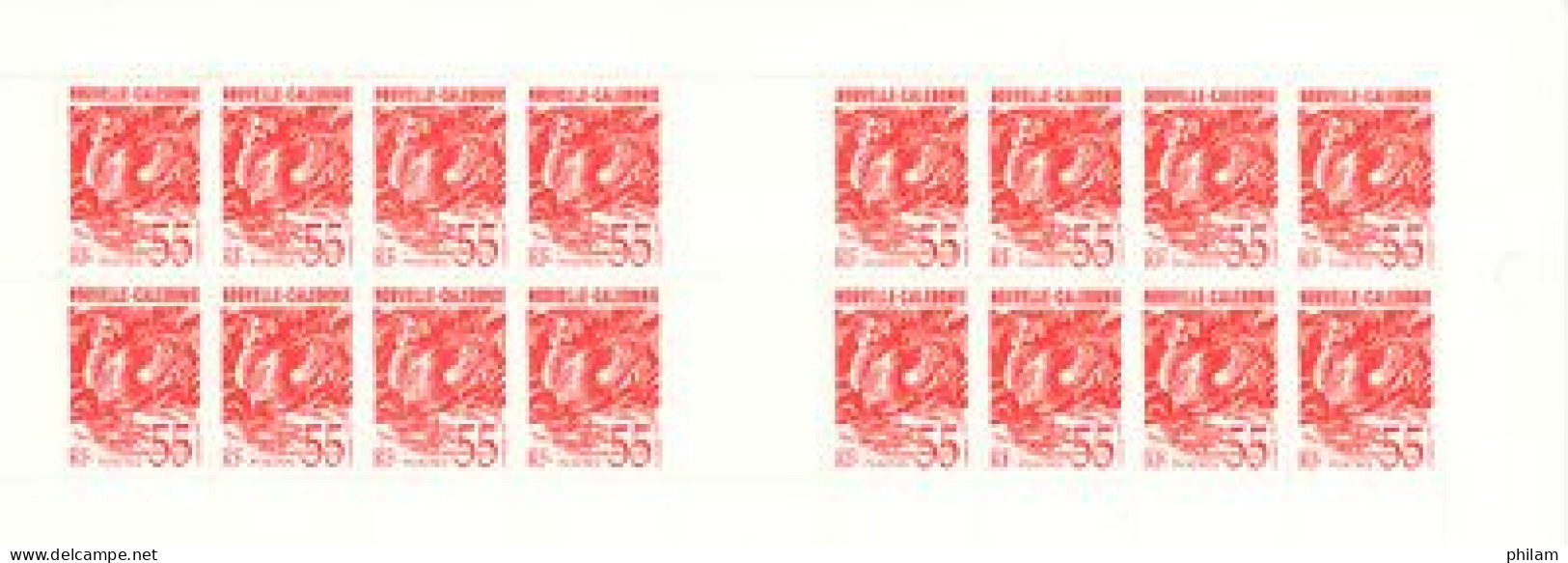 NOUVELLE CALEDONIE 1993 - Carnet Cagou 55 F  Rouge - Postzegelboekjes