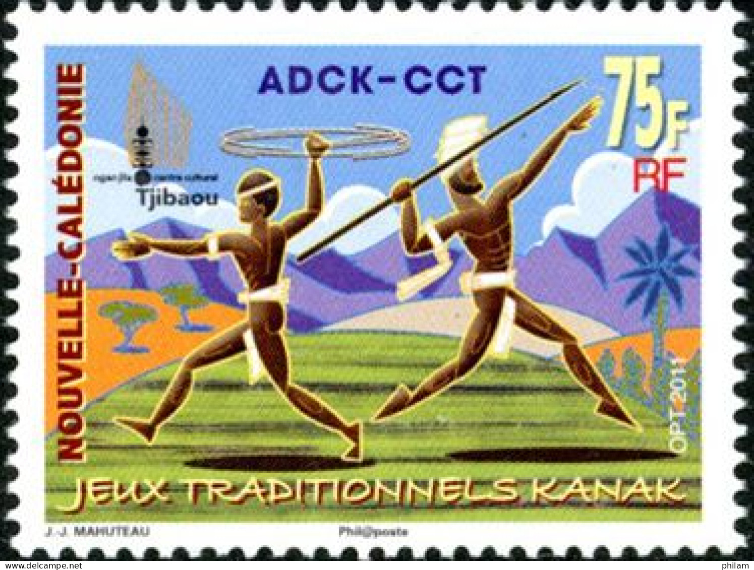 NOUVELLE CALEDONIE 2011 - Jeux Traditionnels Kanak - 1 V. - Unused Stamps