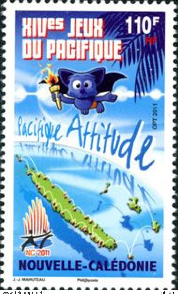 NOUVELLE CALEDONIE 2011 - XIVème Jeux Du Pacifique  - 1 V. - Unused Stamps