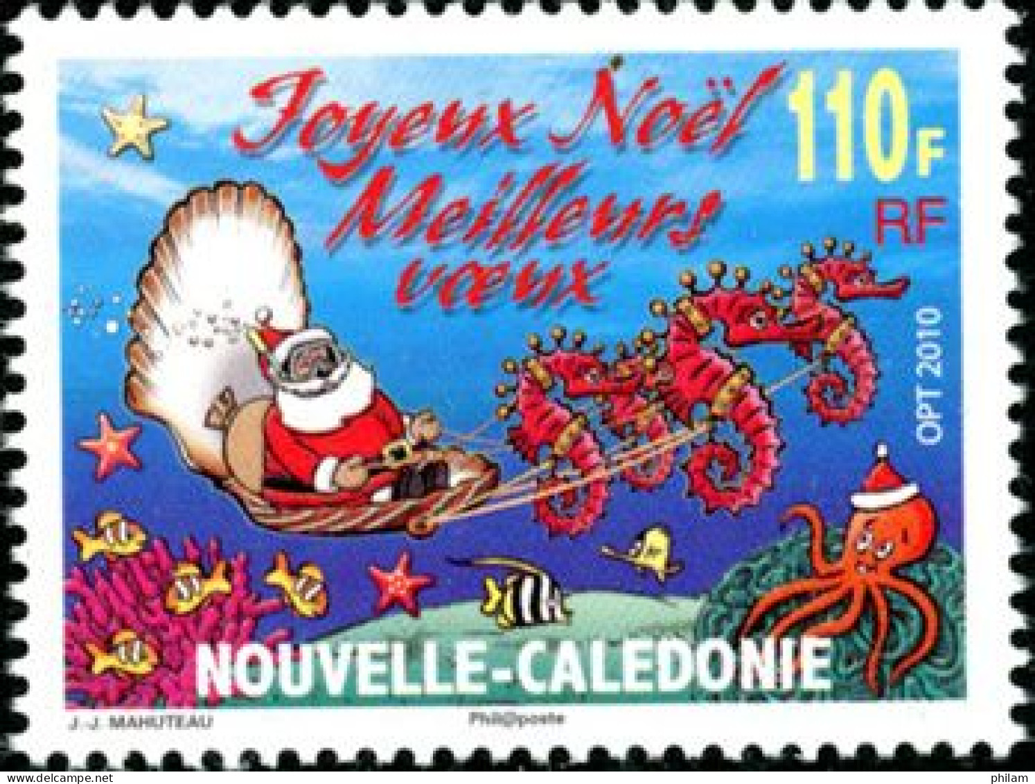 NOUVELLE CALEDONIE 2010 - Joyeux Noël 2010 - 1 V. - Nuevos