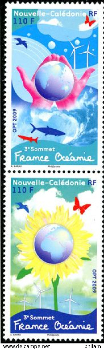 NOUVELLE CALEDONIE 2009 - 3ème Sommet France-Océanie - 2 V. - Ungebraucht