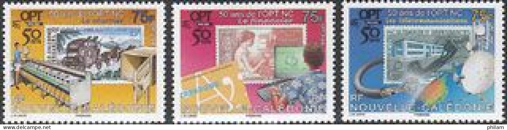 NOUVELLE CALEDONIE 2008 - 50 Ans De L'Office Des Postes - 3 V. - Unused Stamps