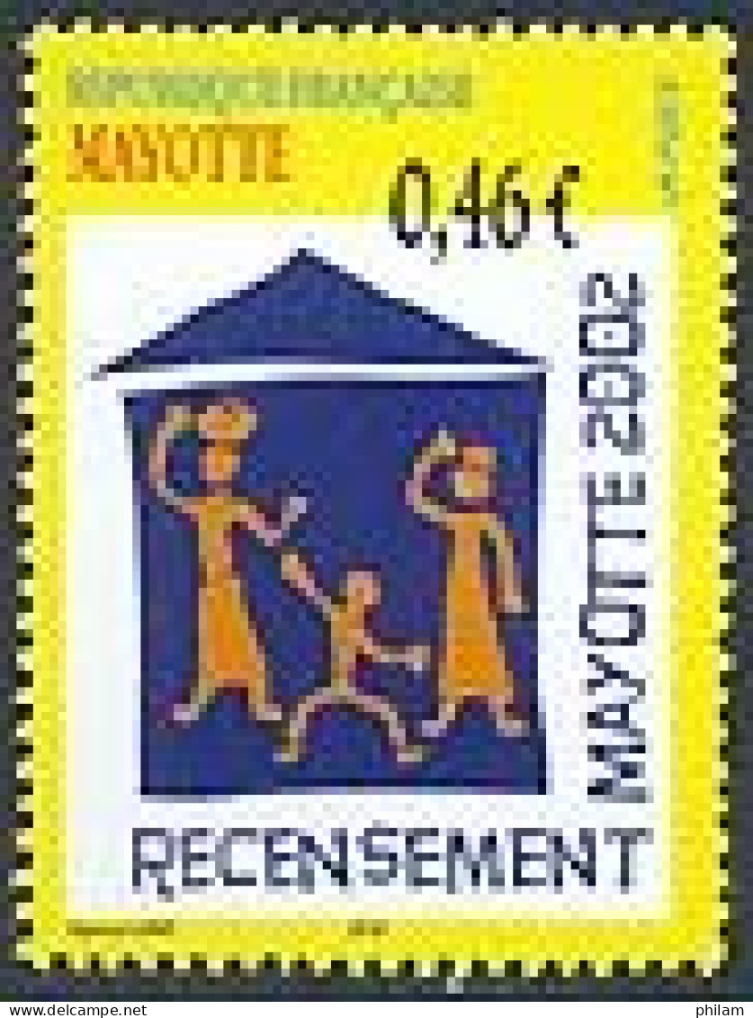 MAYOTTE 2002 - Recensement - 1 V. - Ongebruikt