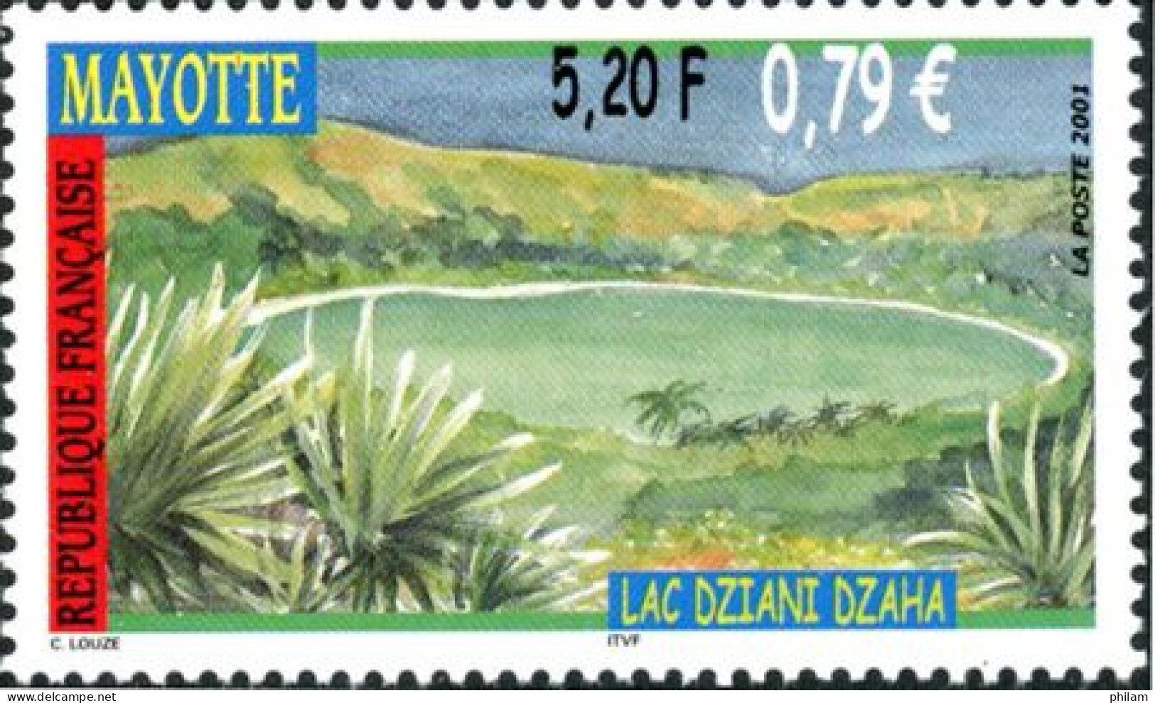 MAYOTTE 2001 - Lac Dziani Dzaha - 1 V. - Ungebraucht