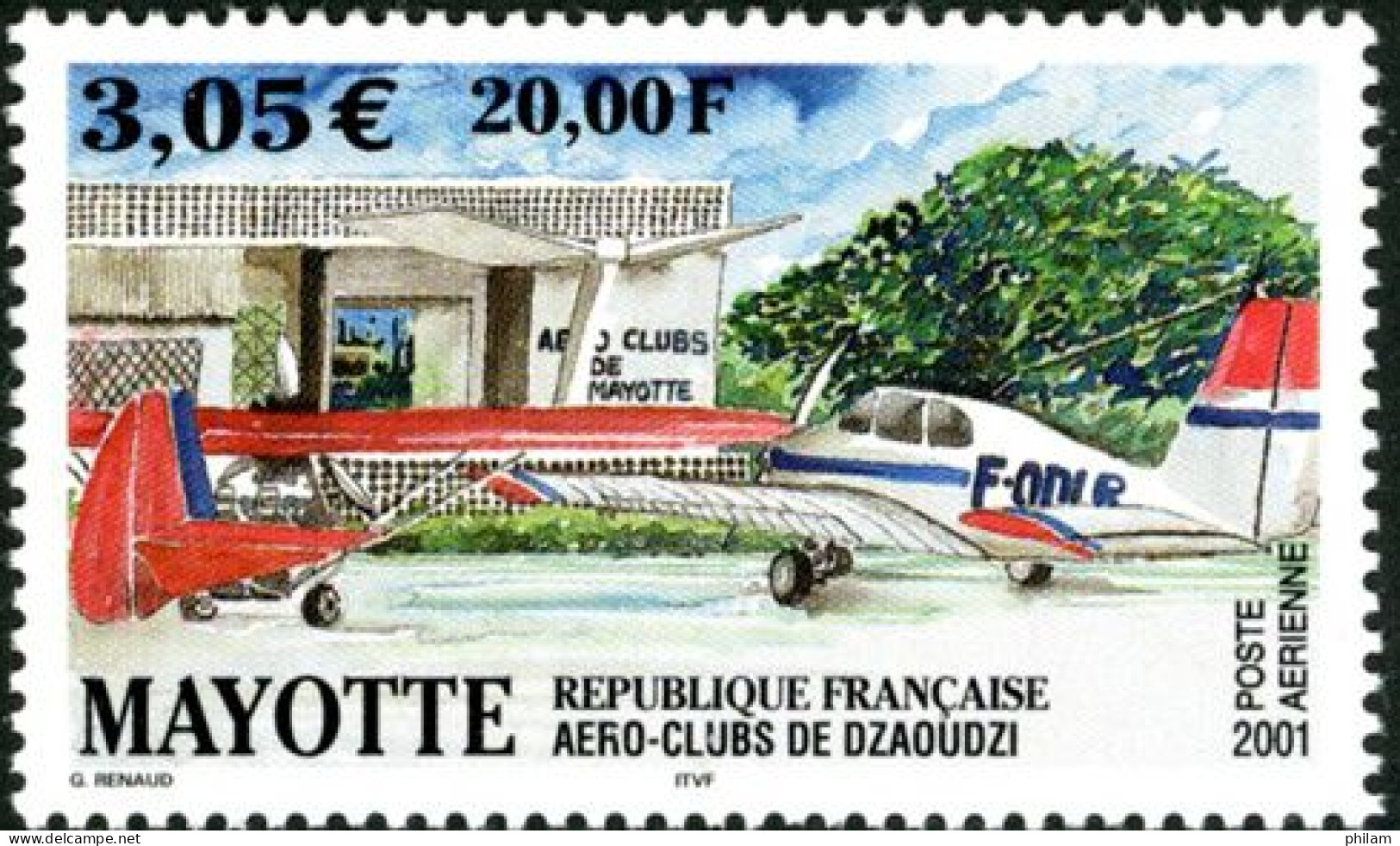 MAYOTTE 2001 - Aero-clubs De Dzaoudzi - 1 PA - Aéreo