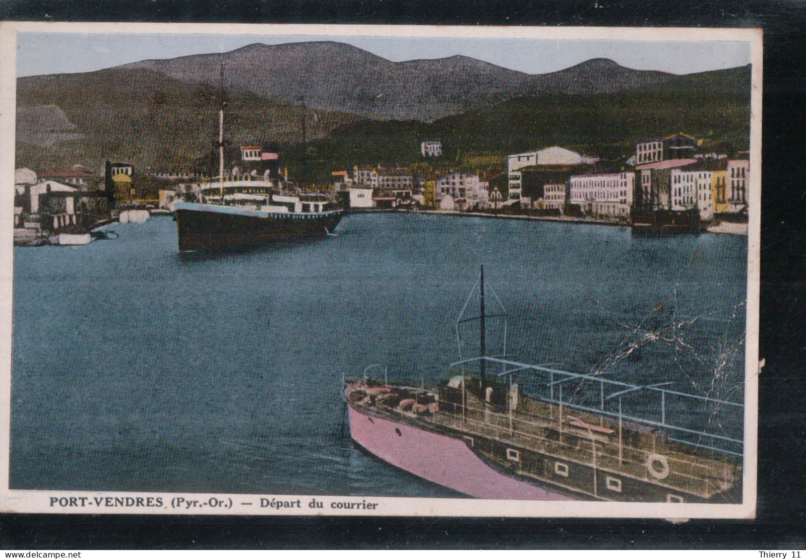 Cpa 66 Port Vendres Départ D'un Courrier - Port Vendres