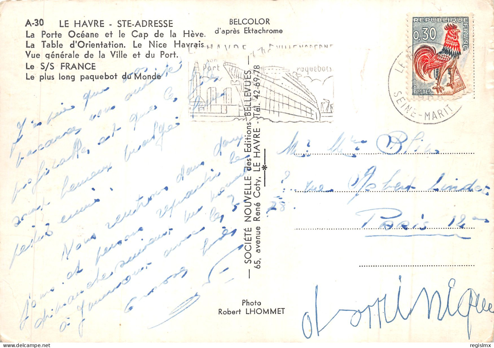 76-LE HAVRE-PAQUEBOT France-N°T561-D/0101 - Non Classificati