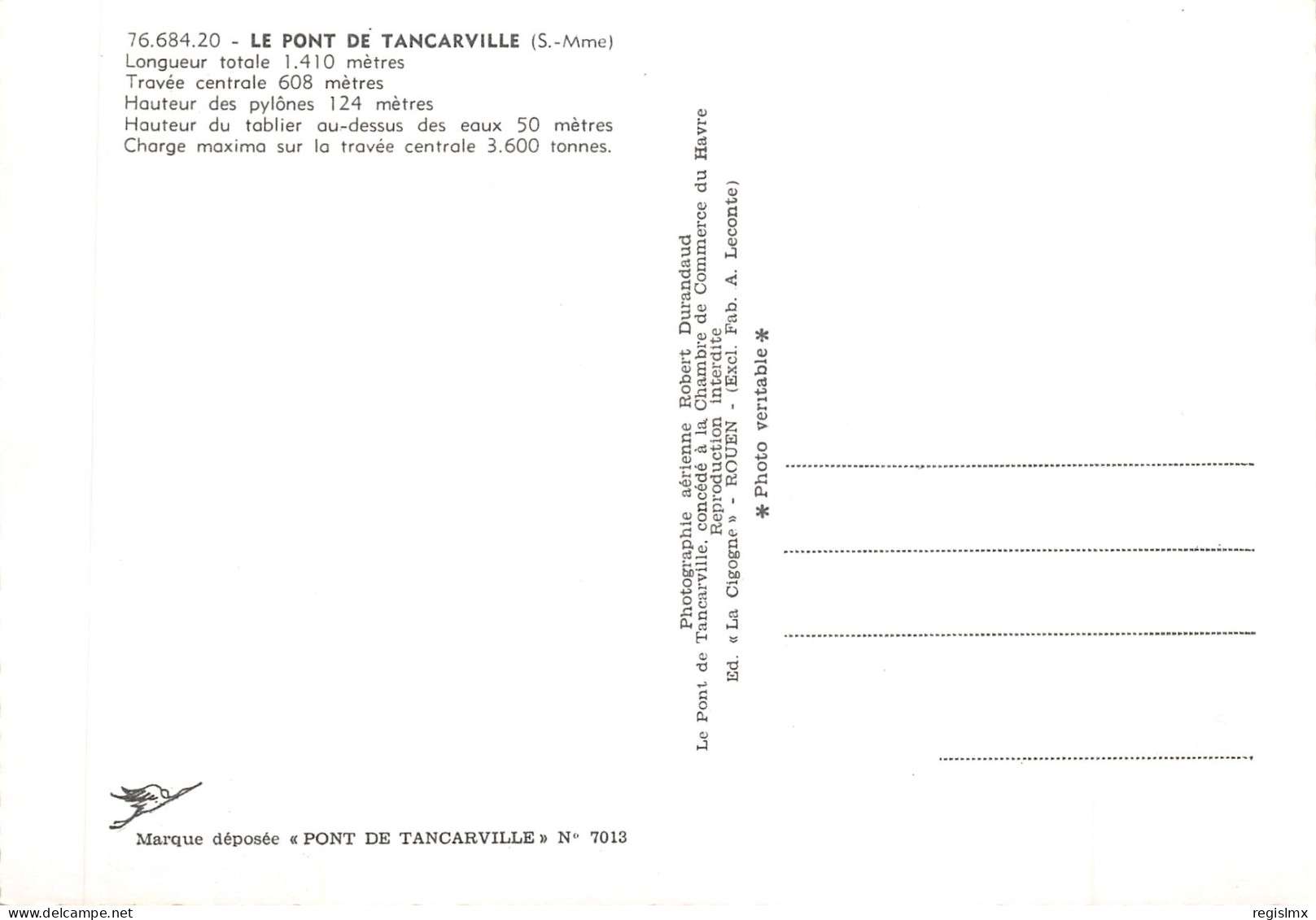 76-TANCARVILLE-LE PONT-N°T561-D/0091 - Tancarville