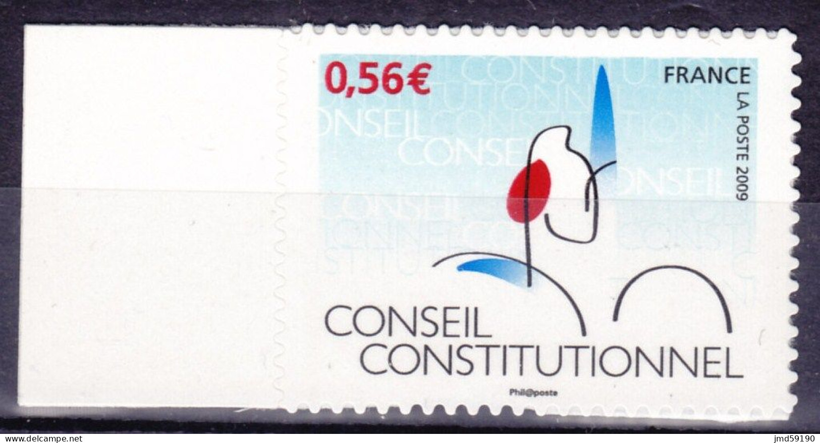 Timbre Autocollant Adhésif Neuf**  N°337a TYPE 2 - (4347) Variété Sur Conseil Constitutionnel - Autres & Non Classés