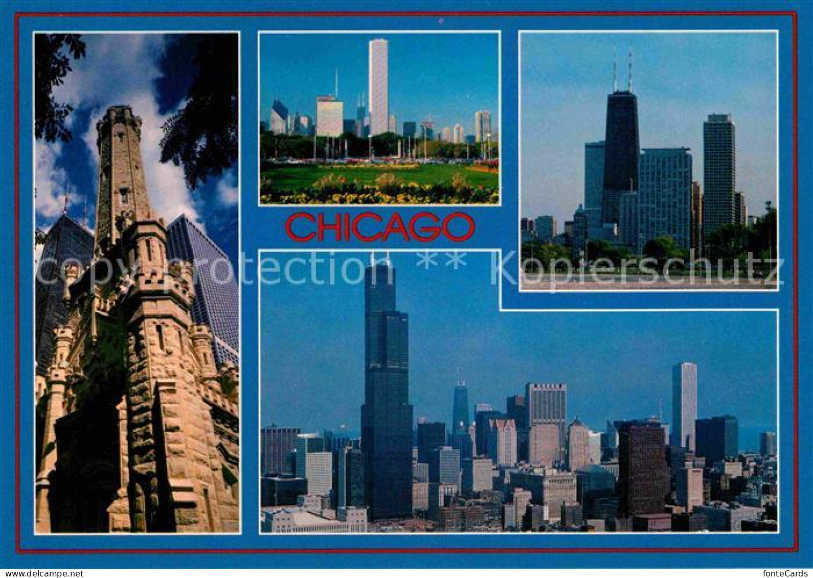 72708314 Chicago_Illinois Water Tower Grant Park John Hancock - Andere & Zonder Classificatie