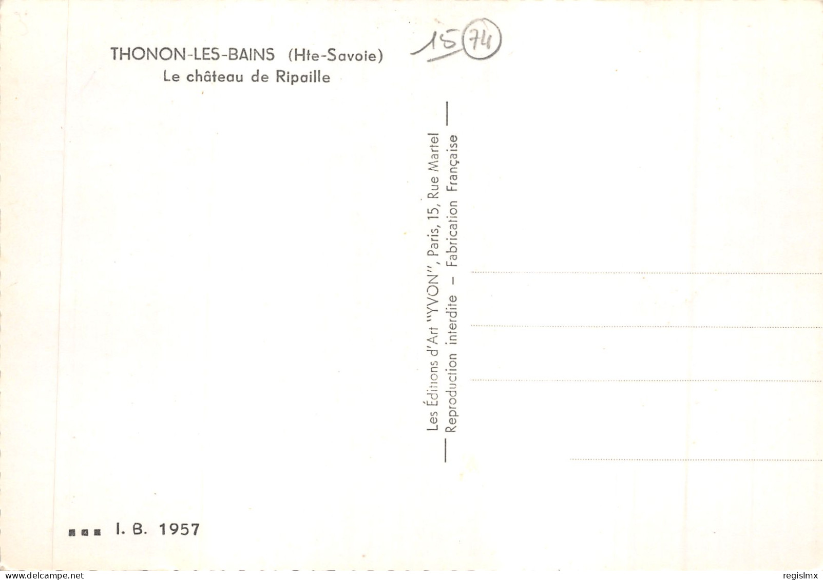 74-THONON LES BAINS-N°T561-C/0233 - Thonon-les-Bains