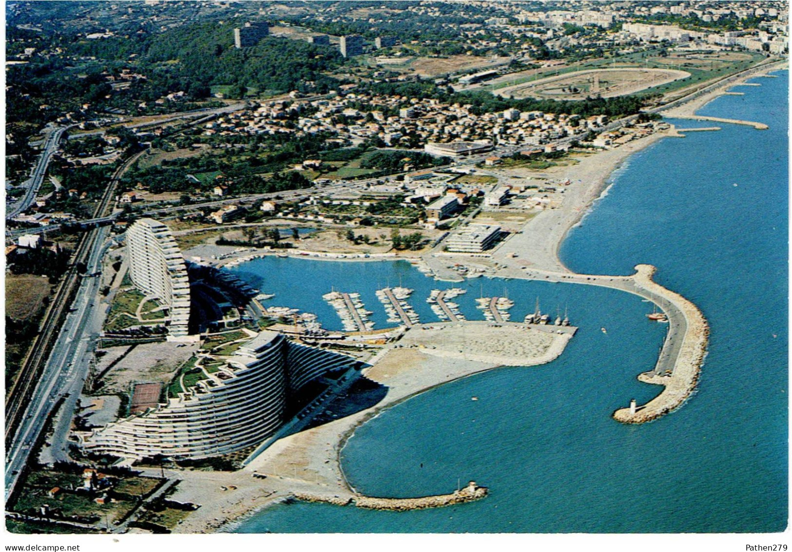 CPM FRANCE 06 ALPES-MARITIMES VILLENEUVE-LOUBET - Vue Aérienne - Marina Baie Des Anges Et Son Port - La Plage - Autres & Non Classés